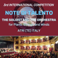 3rd Competition "Note di Talento" The Soloist and the Orchestra