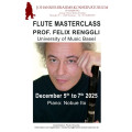 Flute Masterclass with Prof. Felix Renggli in Hamburg