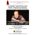 Clarinet Masterclass with Prof. François Benda