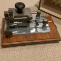 Michel oboe reed profiling machine with unused spare blade