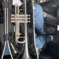 Silver Bach TR300 with compact black case - multiple mouthpieces included