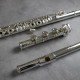 Lillian Burkart Professional Flute – .018" Sterling Silver – 14k Gold Riser, , , , , , 