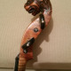 17th-century German violin with a beautiful lion head, , , , 