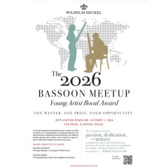 The 2026 Bassoon Meetup Young Artist Bocal Award