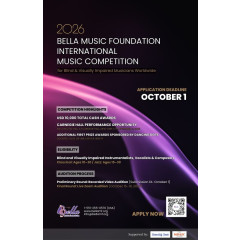 2026 BMF International Music Competition for the Blind
