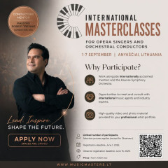 International Masterclasses for Opera Singers and Conductors