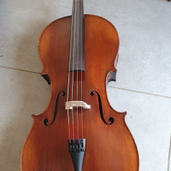 Mirecourt mid 20th Century French 3/4 cello,