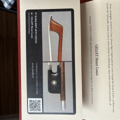 Fine Cello bows by C. H-K Schmidt and Louis Henri Gillet,